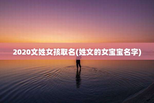 2020文姓女孩取名(姓文的女宝宝名字)