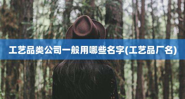 工艺品类公司一般用哪些名字(工艺品厂名)