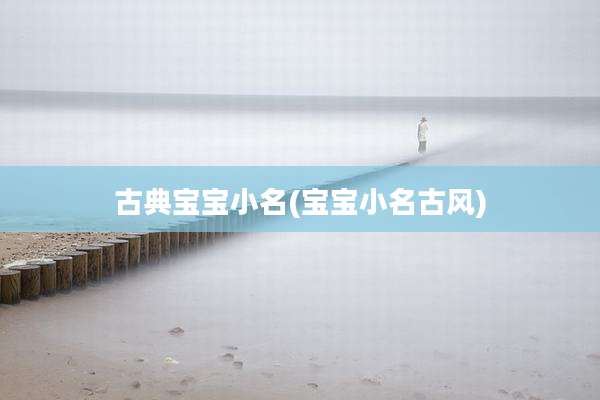 古典宝宝小名(宝宝小名古风)