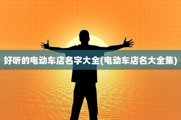 好听的电动车店名字大全(电动车店名大全集)