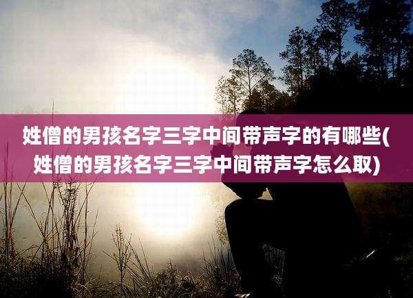 姓僧的男孩名字三字中间带声字的有哪些(姓僧的男孩名字三字中间带声字怎么取)