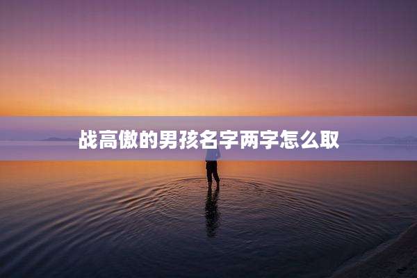 战高傲的男孩名字两字怎么取