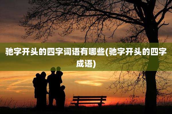 驰字开头的四字词语有哪些(驰字开头的四字成语)
