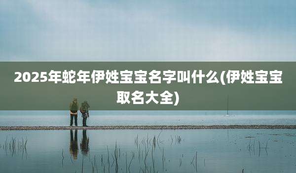 2025年蛇年伊姓宝宝名字叫什么(伊姓宝宝取名大全)