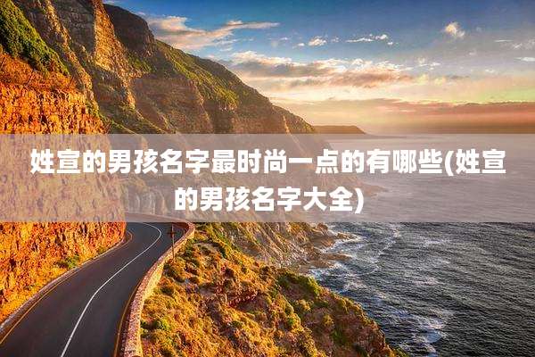 姓宣的男孩名字最时尚一点的有哪些(姓宣的男孩名字大全)