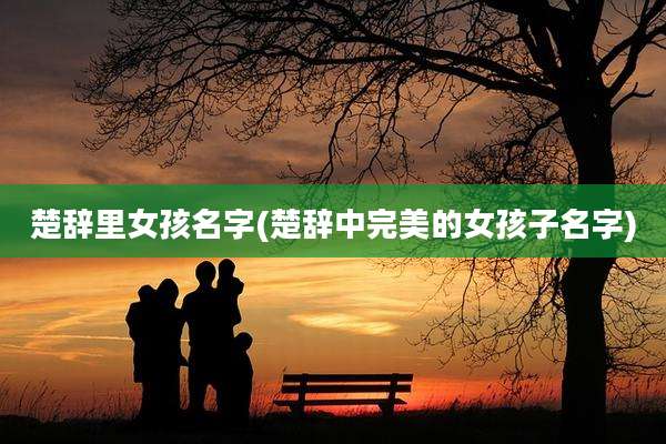 楚辞里女孩名字(楚辞中完美的女孩子名字)