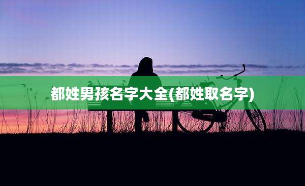 都姓男孩名字大全(都姓取名字)