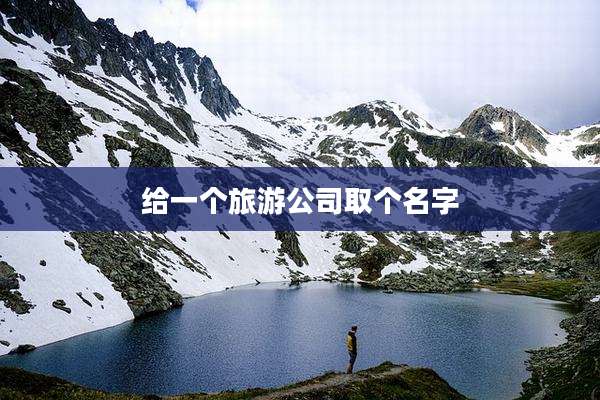 给一个旅游公司取个名字