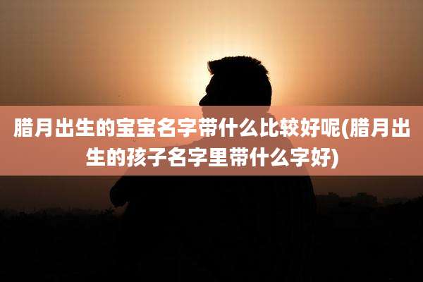 腊月出生的宝宝名字带什么比较好呢(腊月出生的孩子名字里带什么字好)