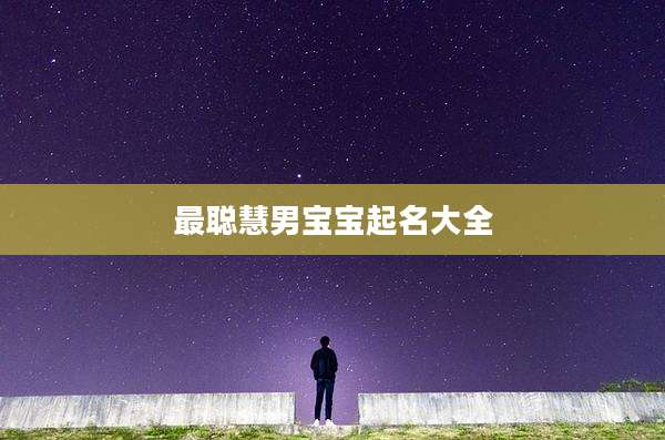 最聪慧男宝宝起名大全