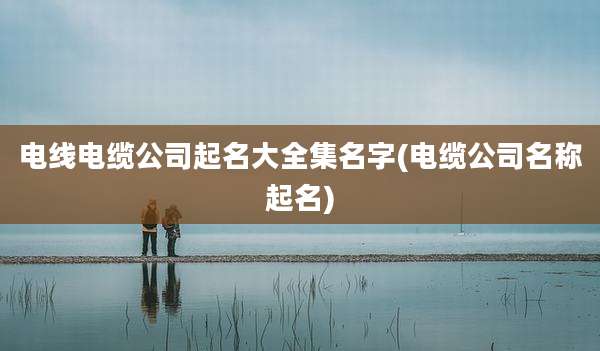电线电缆公司起名大全集名字(电缆公司名称起名)