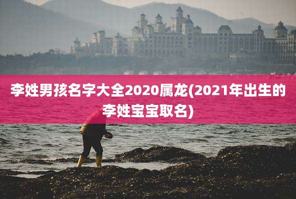 李姓男孩名字大全2020属龙(2021年出生的李姓宝宝取名)