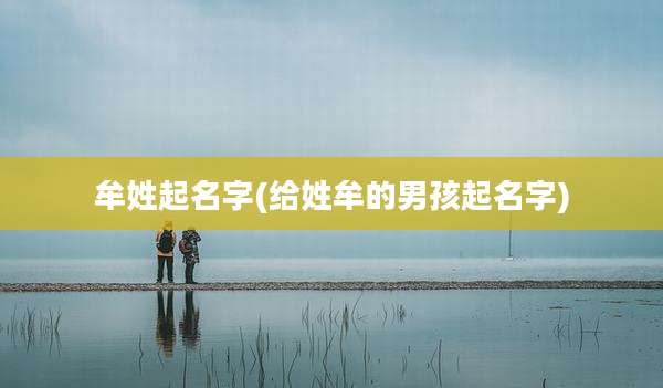 牟姓起名字(给姓牟的男孩起名字)