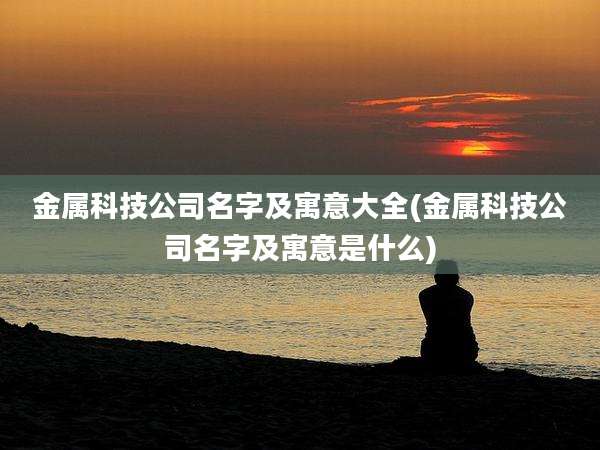 金属科技公司名字及寓意大全(金属科技公司名字及寓意是什么)
