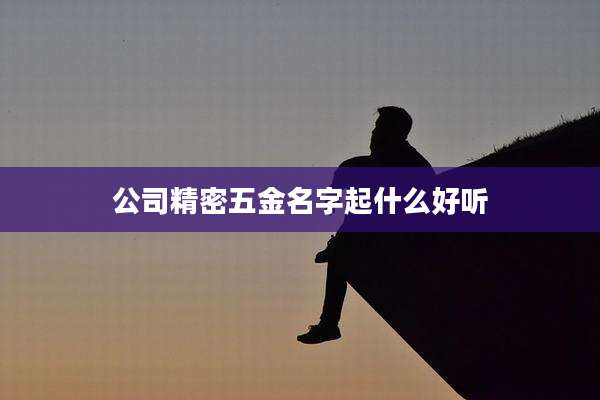 公司精密五金名字起什么好听