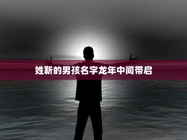姓靳的男孩名字龙年中间带启