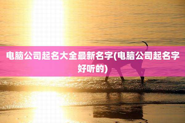 电脑公司起名大全最新名字(电脑公司起名字好听的)