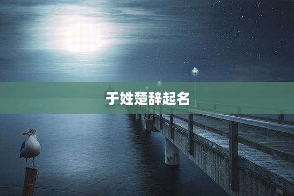 于姓楚辞起名