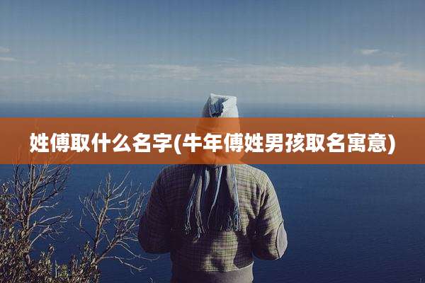 姓傅取什么名字(牛年傅姓男孩取名寓意)