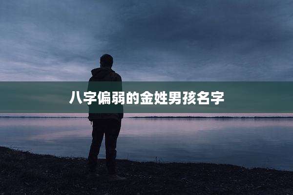 八字偏弱的金姓男孩名字