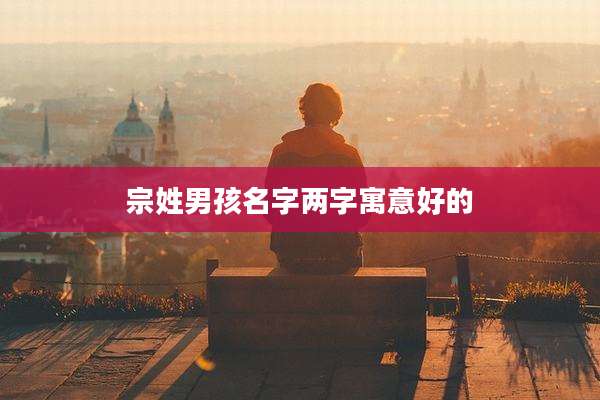 宗姓男孩名字两字寓意好的