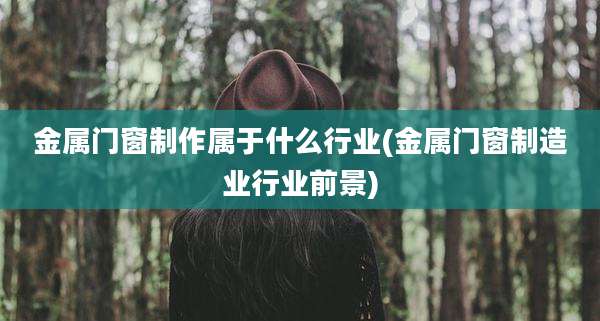 金属门窗制作属于什么行业(金属门窗制造业行业前景)
