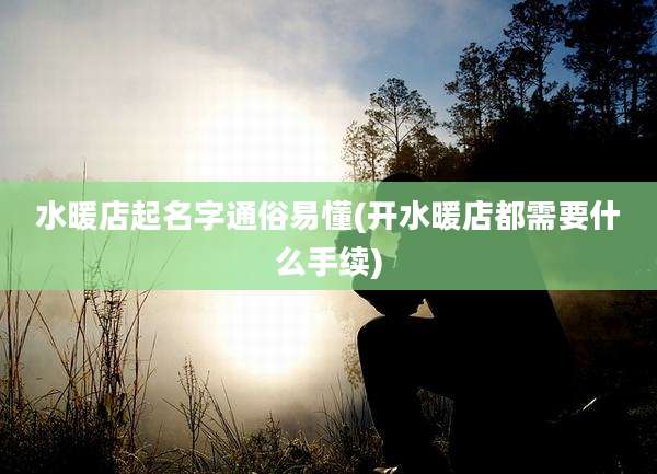 水暖店起名字通俗易懂(开水暖店都需要什么手续)