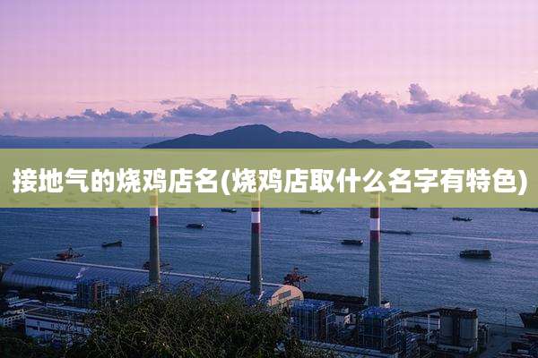 接地气的烧鸡店名(烧鸡店取什么名字有特色)