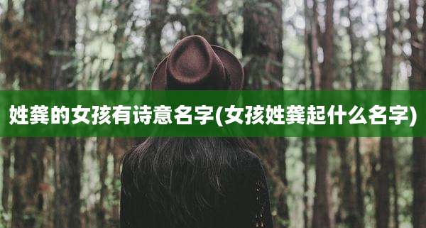 姓龚的女孩有诗意名字(女孩姓龚起什么名字)