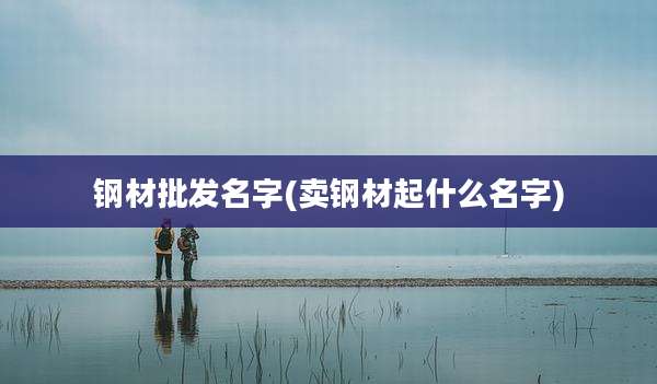 钢材批发名字(卖钢材起什么名字)