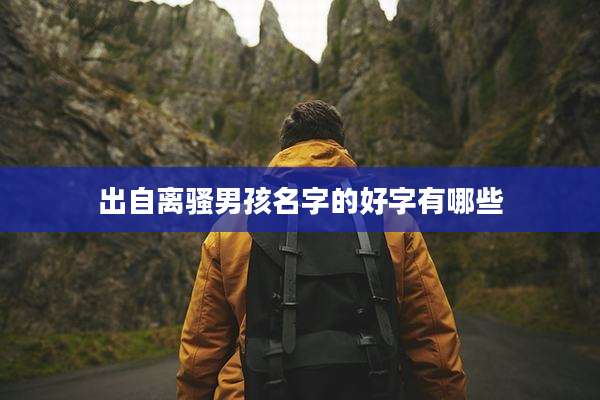 出自离骚男孩名字的好字有哪些