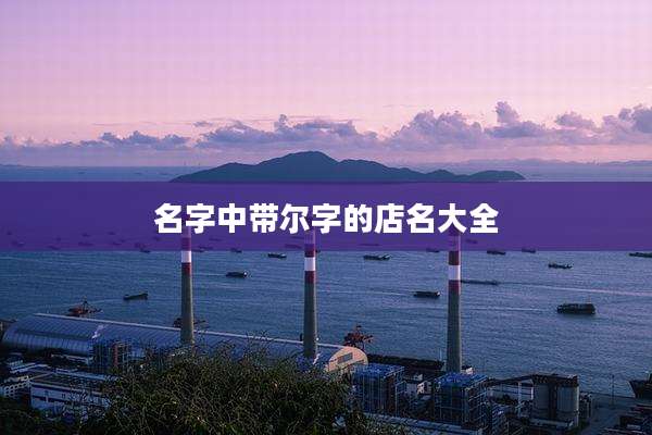 名字中带尔字的店名大全