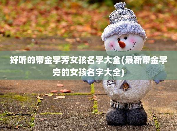 好听的带金字旁女孩名字大全(最新带金字旁的女孩名字大全)