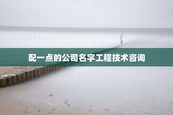配一点的公司名字工程技术咨询