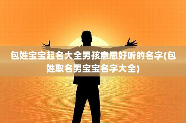 包姓宝宝起名大全男孩意思好听的名字(包姓取名男宝宝名字大全)