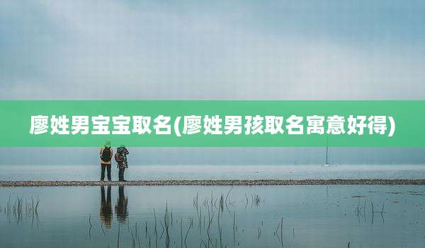 廖姓男宝宝取名(廖姓男孩取名寓意好得)
