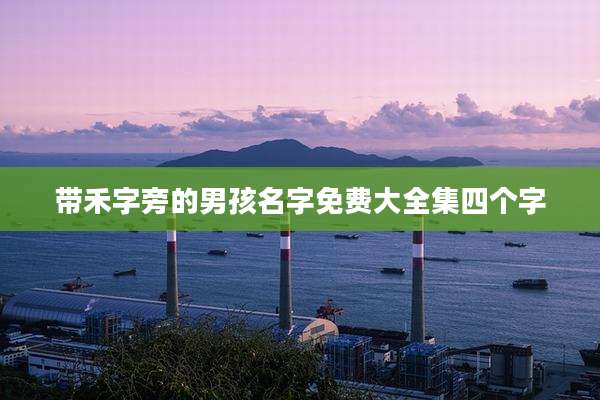 带禾字旁的男孩名字免费大全集四个字