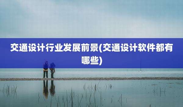 交通设计行业发展前景(交通设计软件都有哪些)