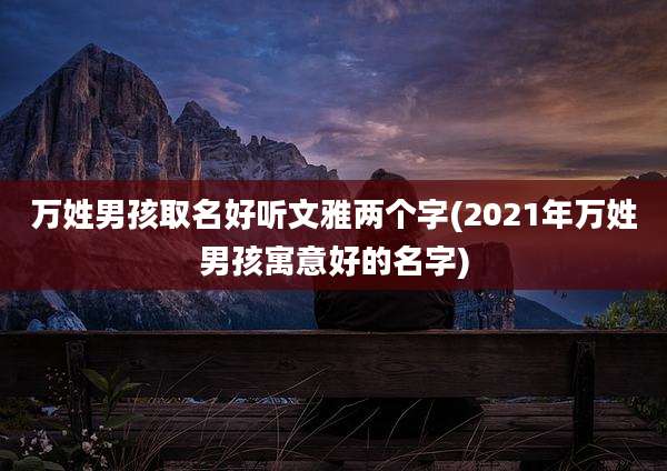 万姓男孩取名好听文雅两个字(2021年万姓男孩寓意好的名字)