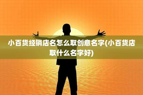 小百货经销店名怎么取创意名字(小百货店取什么名字好)