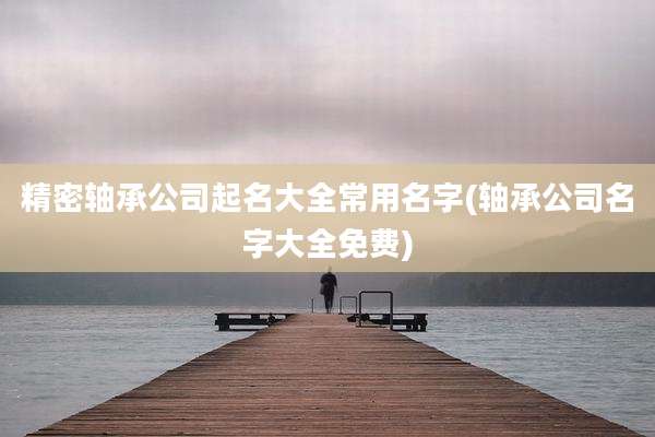 精密轴承公司起名大全常用名字(轴承公司名字大全免费)