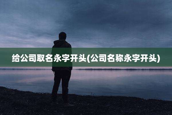 给公司取名永字开头(公司名称永字开头)