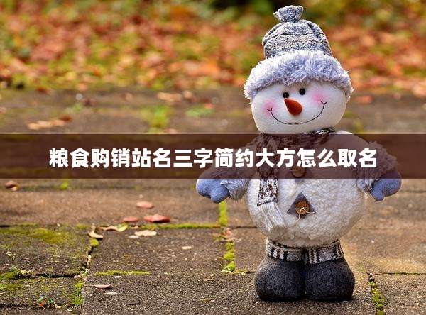 粮食购销站名三字简约大方怎么取名