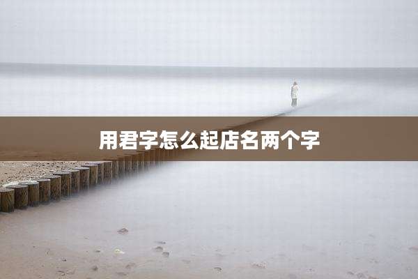 用君字怎么起店名两个字