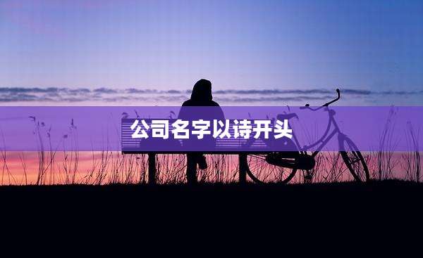 公司名字以诗开头
