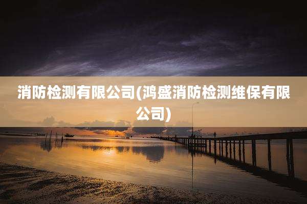 消防检测有限公司(鸿盛消防检测维保有限公司)
