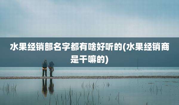 水果经销部名字都有啥好听的(水果经销商是干嘛的)