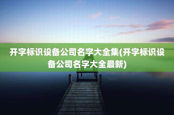 开字标识设备公司名字大全集(开字标识设备公司名字大全最新)
