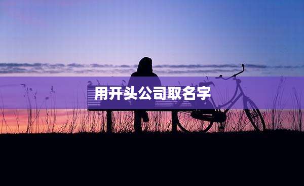 用开头公司取名字