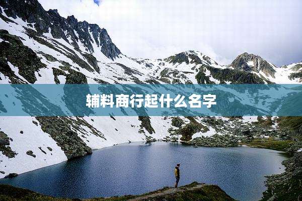 辅料商行起什么名字